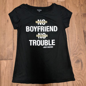 Juicy Couture Black Graphic Tee Size S